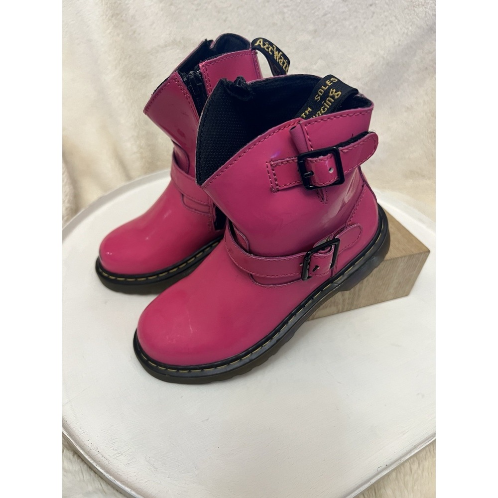 Dr Martens Jiffy Hot Pink Girls Boots Size 1